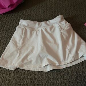 White Athletic Skirt